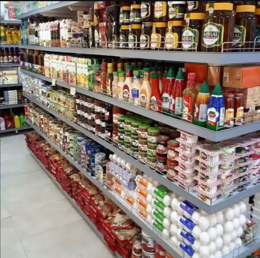 قفسه وسط فروشگاه با MDF و آهن